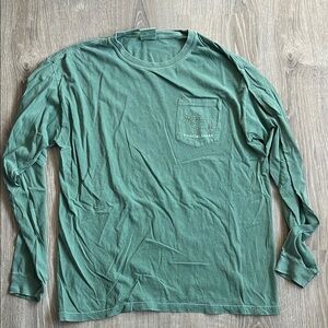 Men's Comfort Colors Green Long Sleeve Shirt